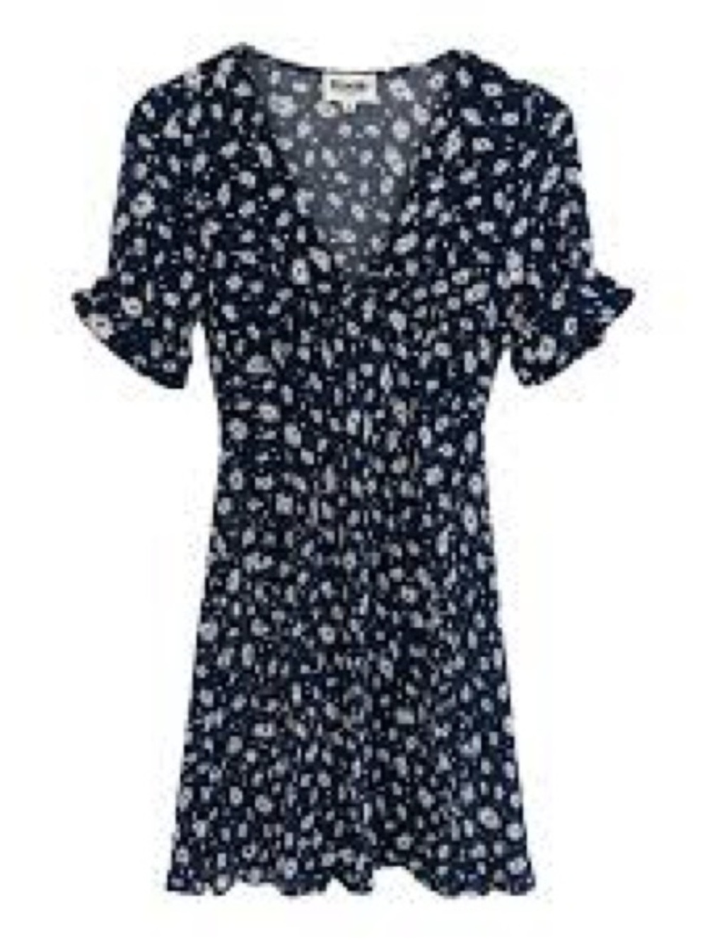 Rouje Navy and White Floral Mini Dress